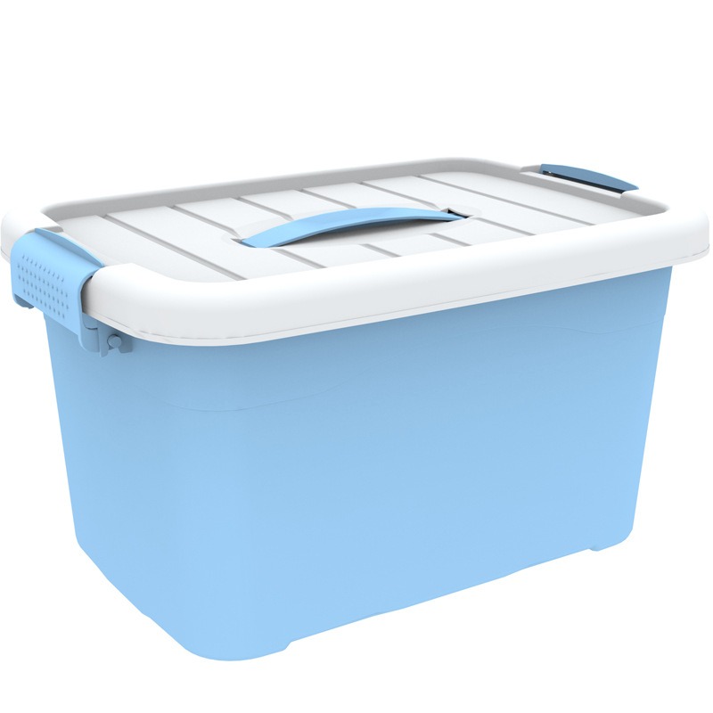 Transparent portable storage box