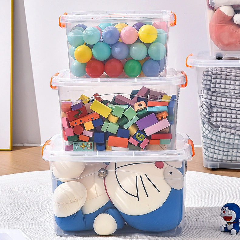 Plastic transparent storage box