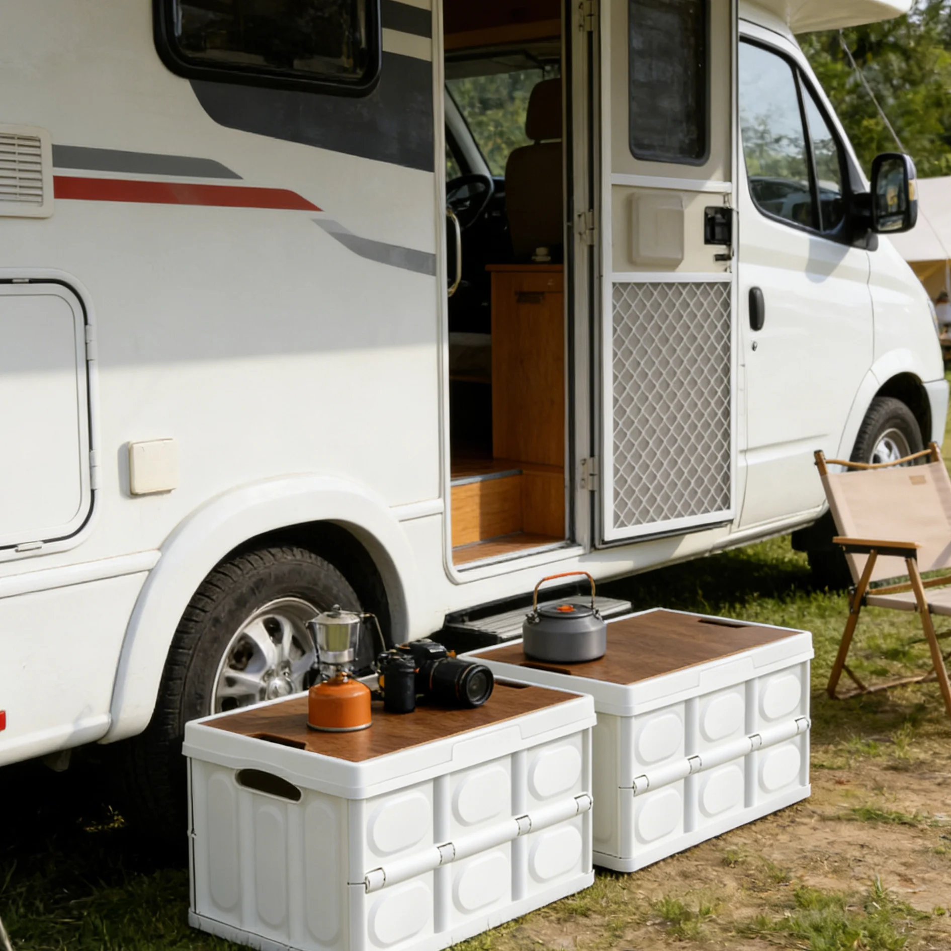 Outdoor camping storage box