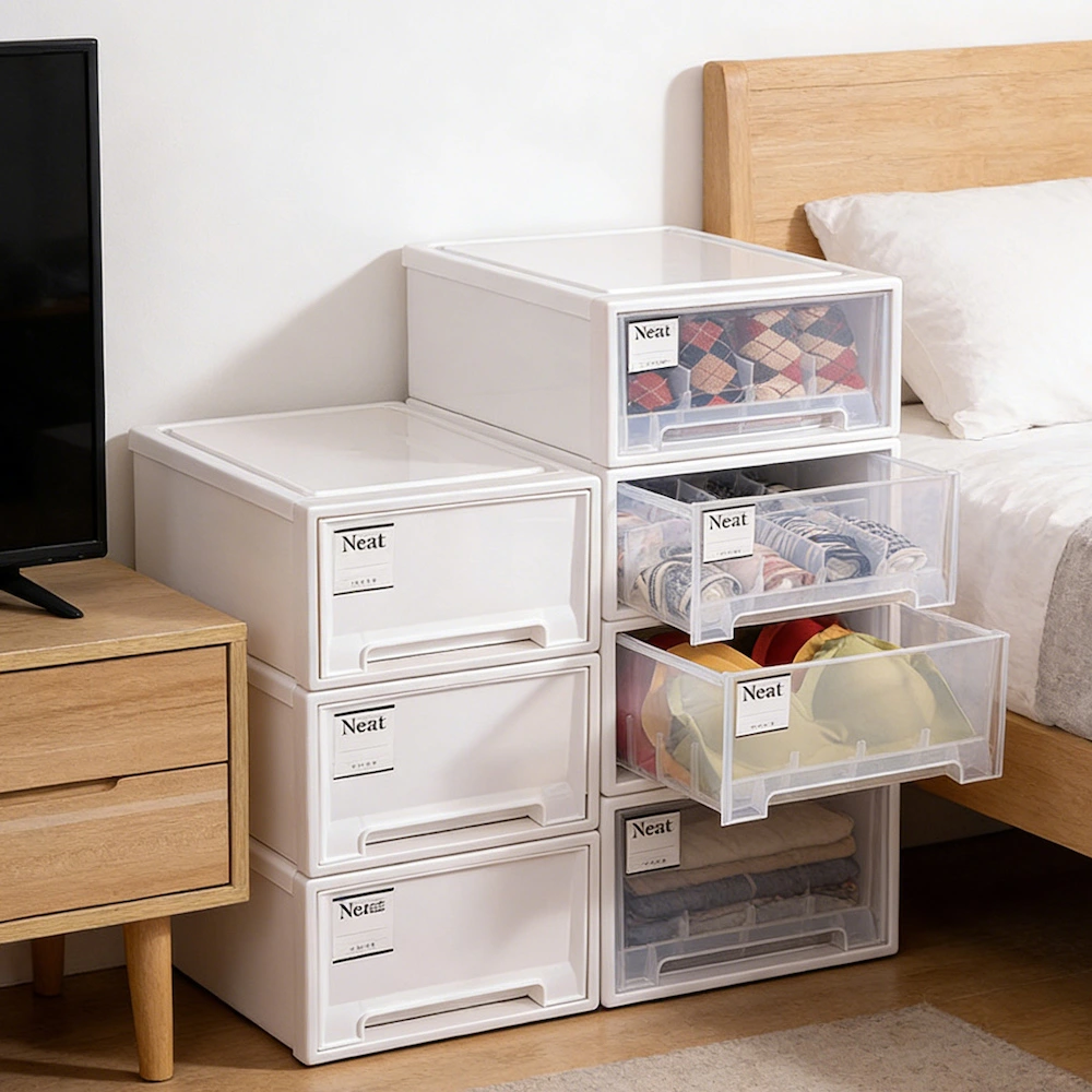 Translucent Plastic Clothing Organizer