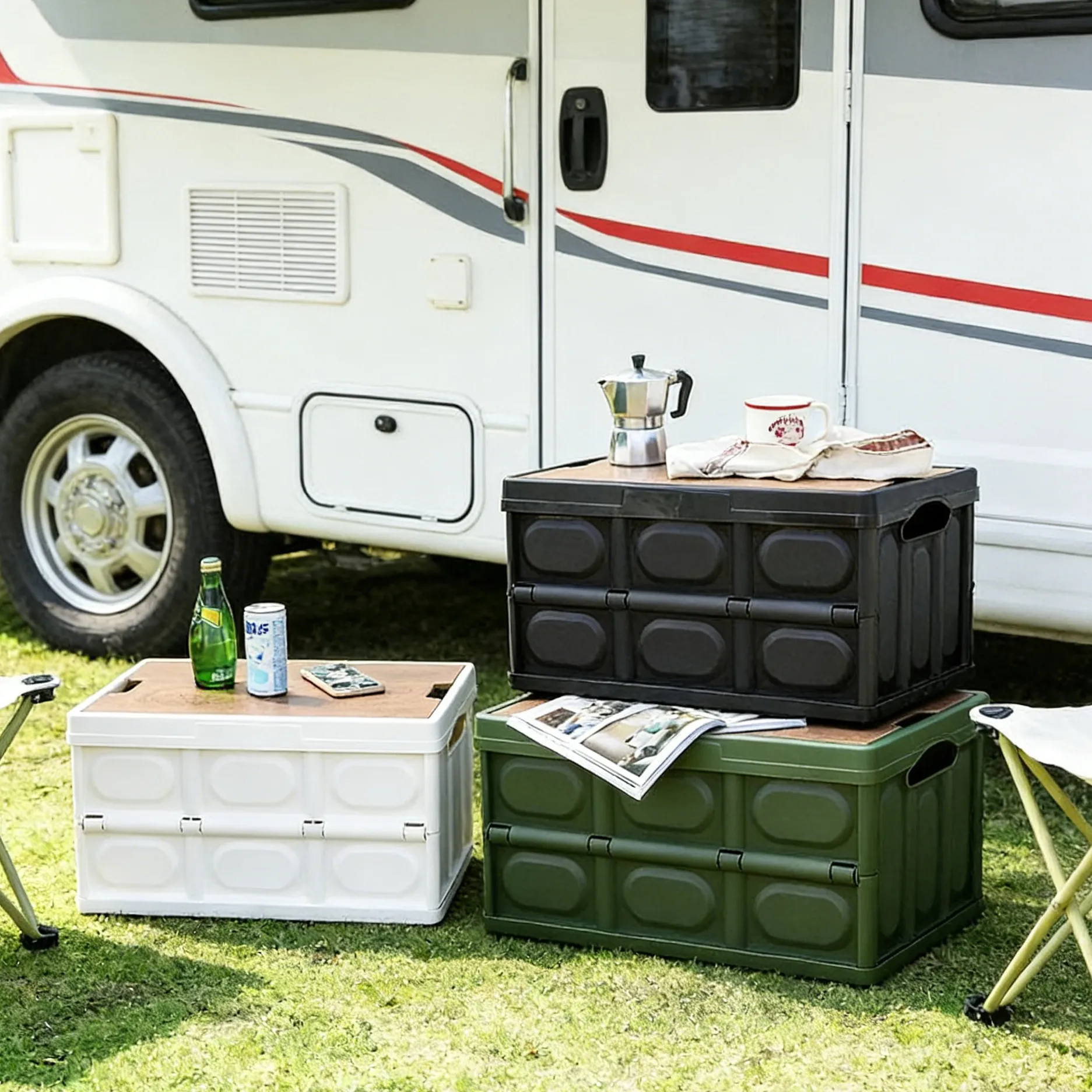 Outdoor camping storage box
