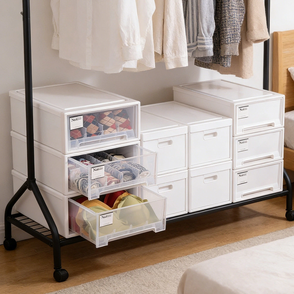 Translucent Plastic Clothing Organizer