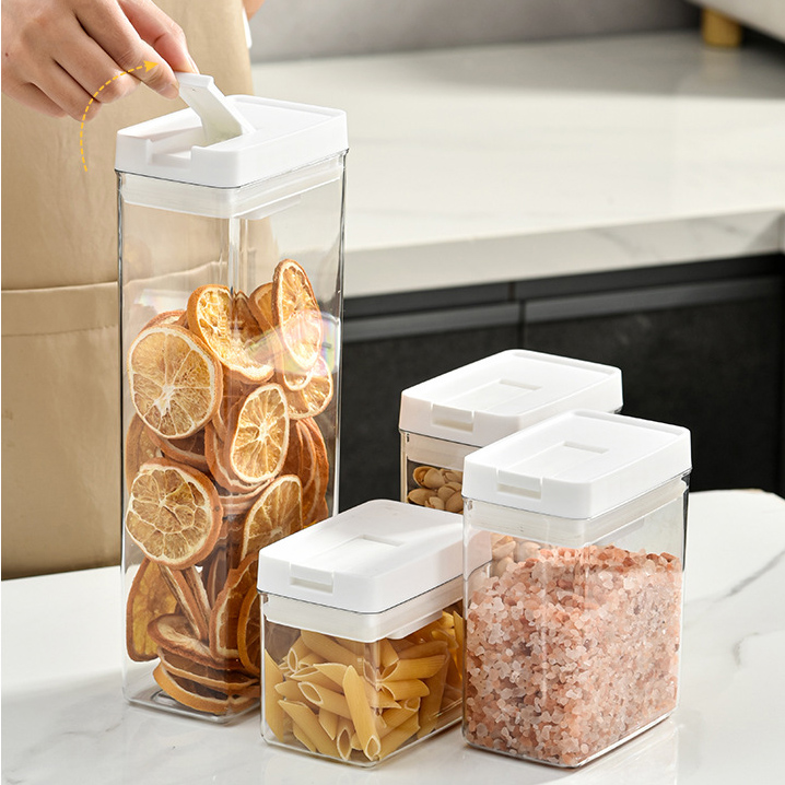 Japanese-style thickened square sealed jar