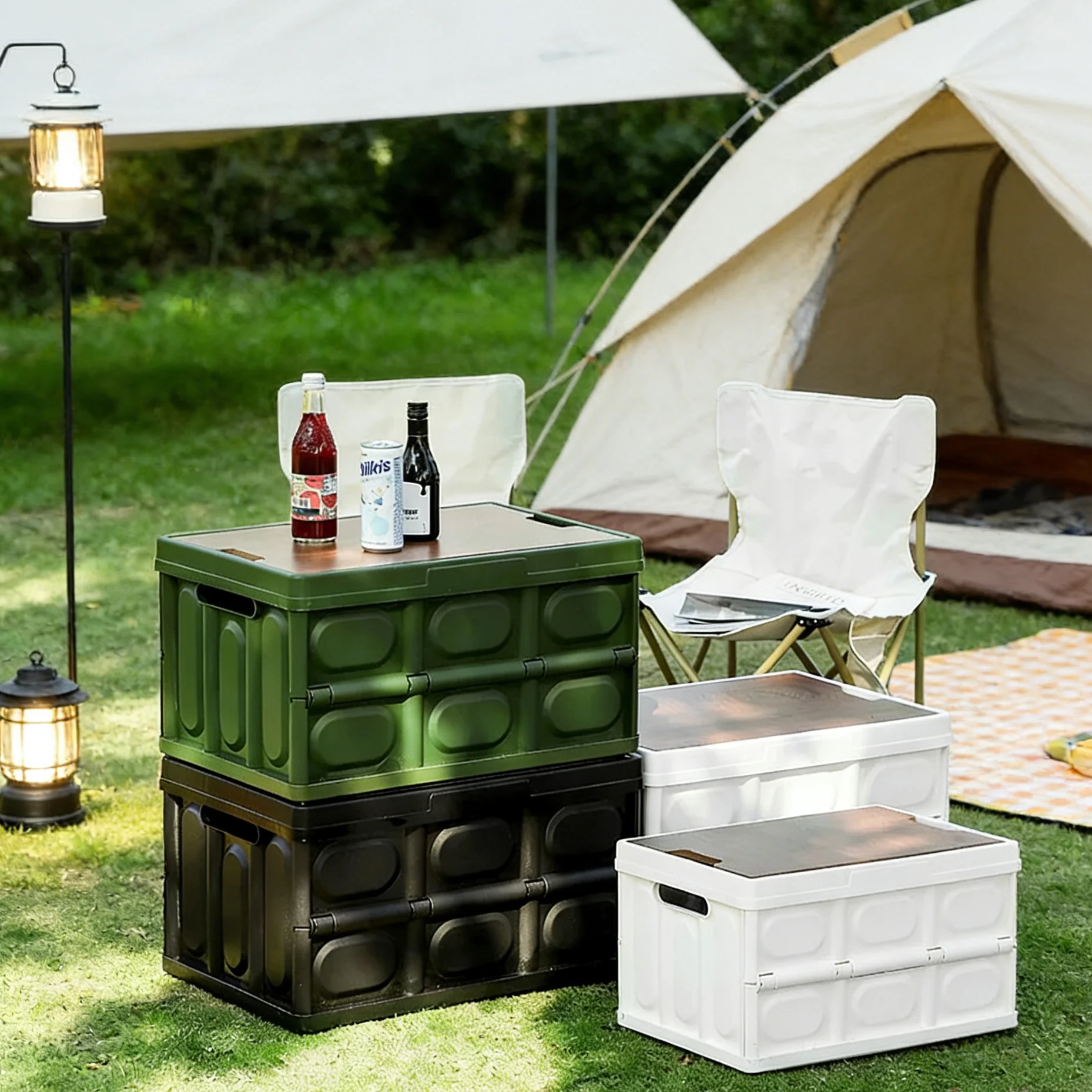 Outdoor camping storage box