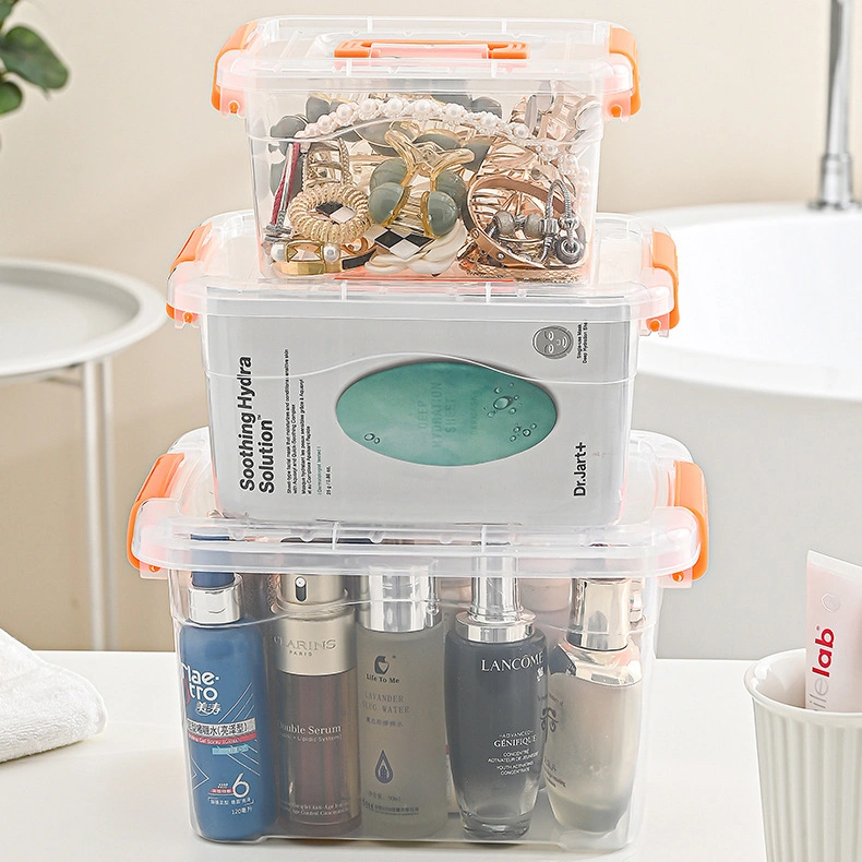Household transparent storage box