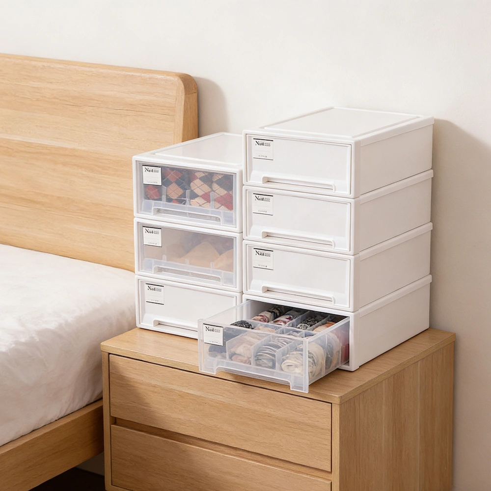 Translucent Plastic Clothing Organizer