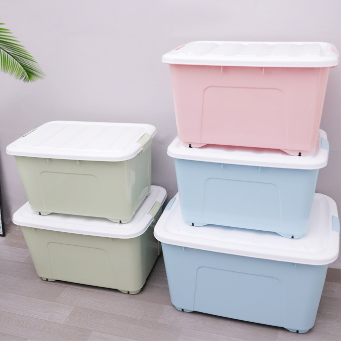 Clothes storage box with lid, toy storage box