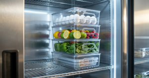 Rectangular Stackable Fridge Organizer Boxes Rectangular Stackable Fridge Organizer Boxes